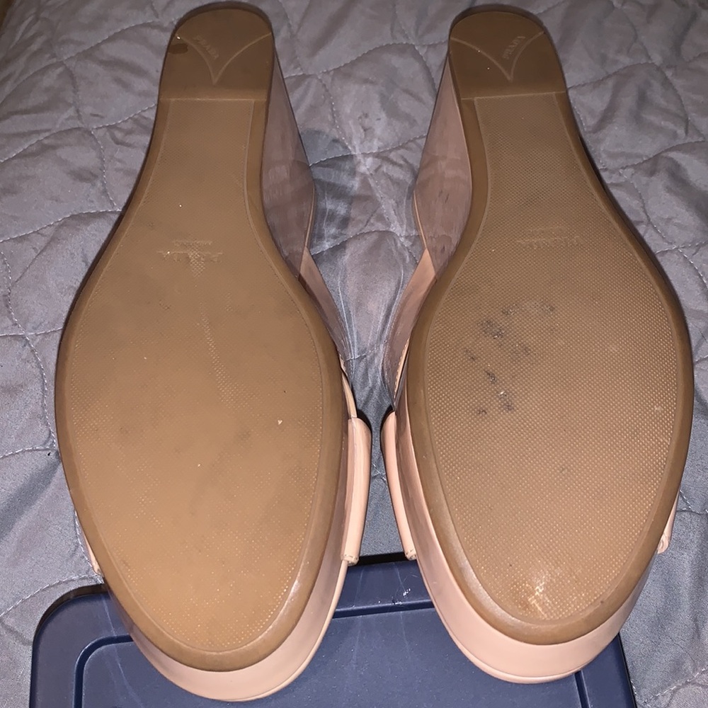 PRADA Wedge Sandal ~ Nude - Picture 13 of 17